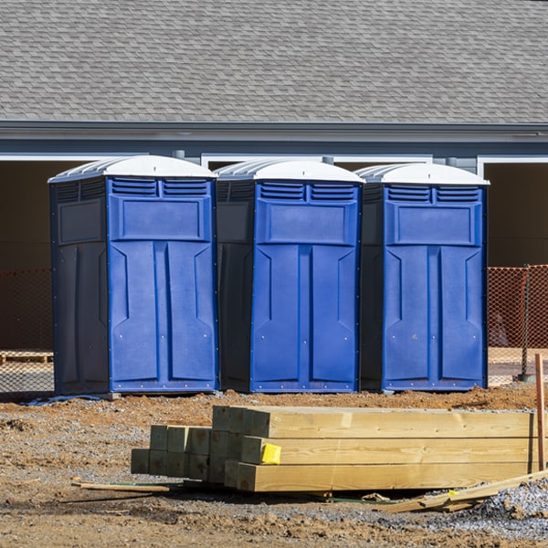 how often are the porta potties cleaned and serviced during a rental period in New Waterford OH